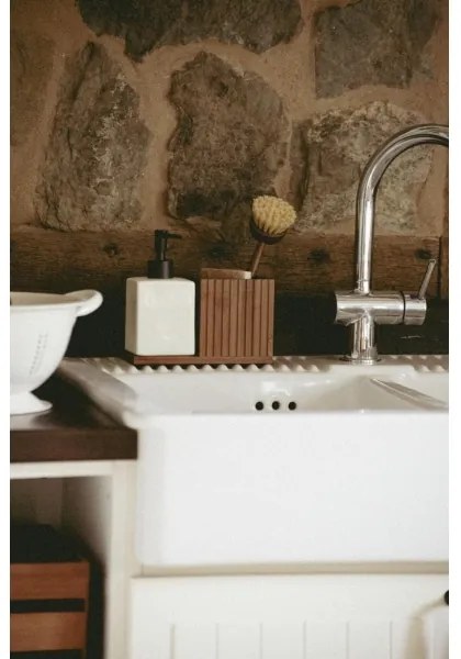 WENKO 54944100 - Dávkovač mydla MERA 18,5x17 cm hnedý