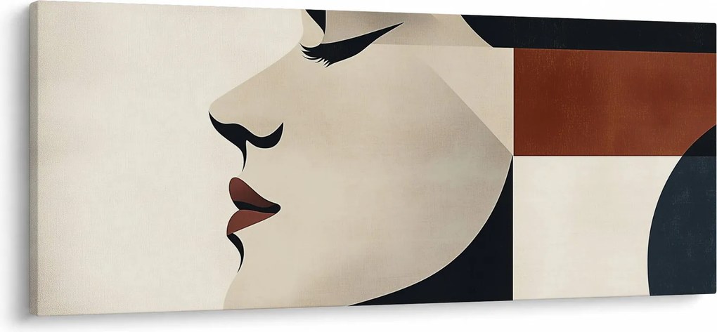 Obraz - Žena z profilu (120x50 cm)