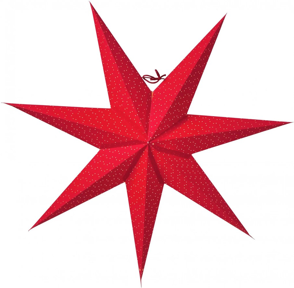 Watt & VEKE Závesná svietiaca hviezda Aino Red 60 cm