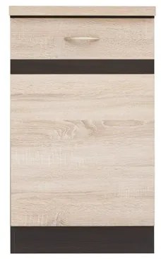 Dolná kuchynská skrinka BRW Junona line D1D/50/82/L (Dub sonoma + Wenge). Vlastná spoľahlivá doprava až k Vám domov. 742462
