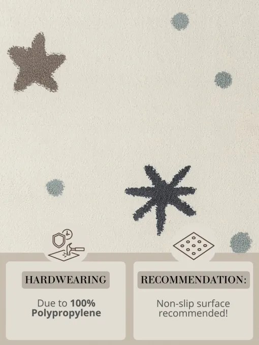 Koberec Hanse Home ADVENTURES MOONY krémovy