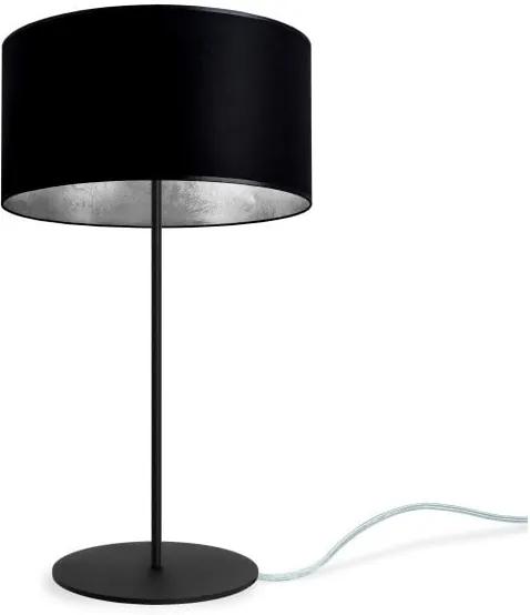 Čierno-strieborná stolová lampa Sotto Luce MIKA M 1T