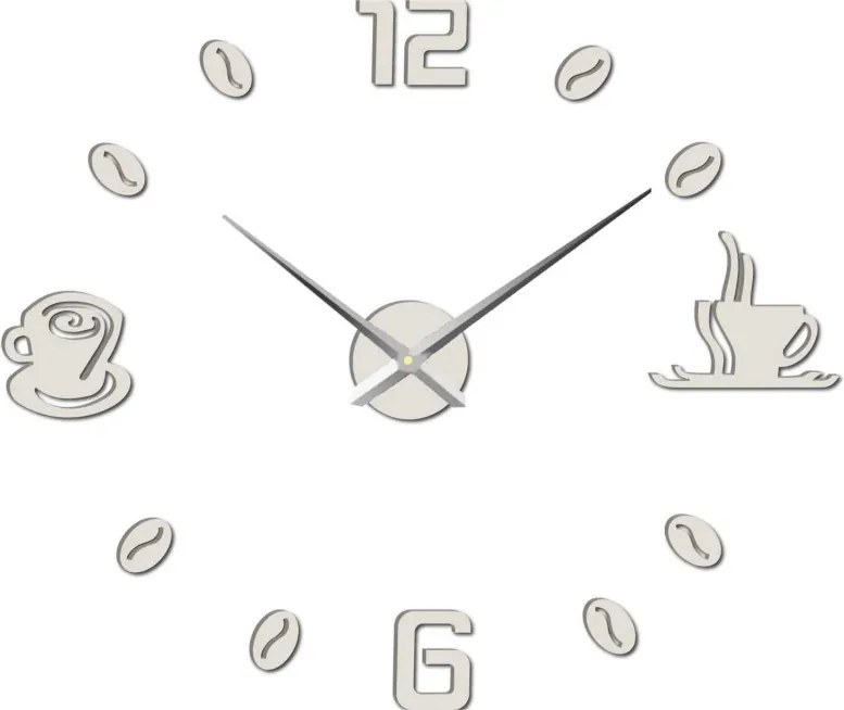 Nalepovacie hodiny na stenu káva I SENTOP 12P023