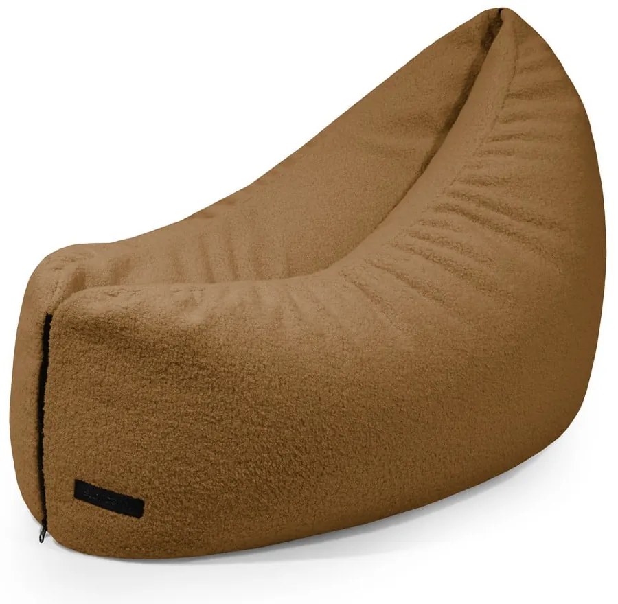 Hnedý detský sedací vak z textílie buklé Clip Clap 90 – SLOWDOWN