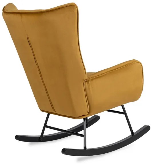 Kreslo ANTONIO hojdacie, béžová tkanina