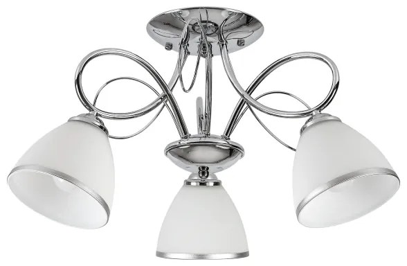 Brilagi - Prisadený luster FRED, 3×E27/60W/230V, priemer 59 cm, lesklý chróm