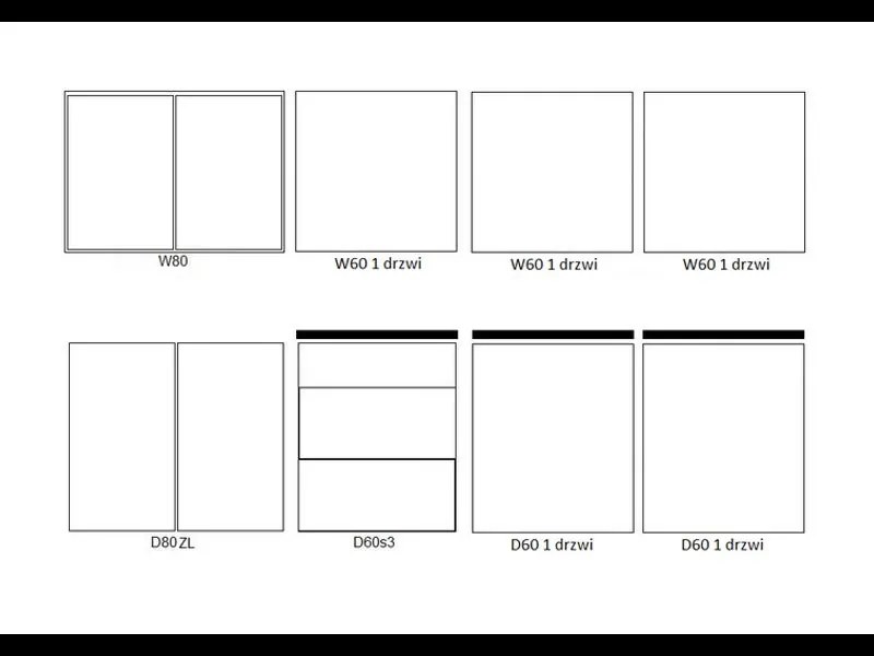 Kuchyňa JARD COSTA RICA 260 grafit lesk