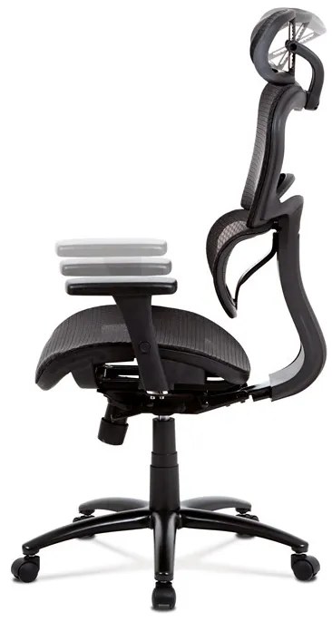 Autronic BONTEC Kancelárska stolička, synchrónny mechanizmus, čierna sieťovina, KA-A188 BK Farba: Čierna