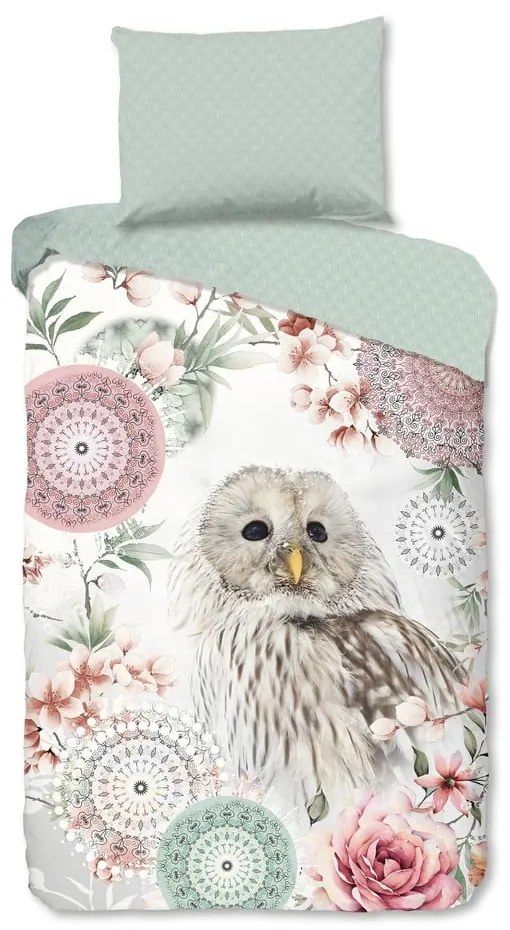 Zelené flanelové obliečky na jednolôžko 140x200 cm Omaira – HIP