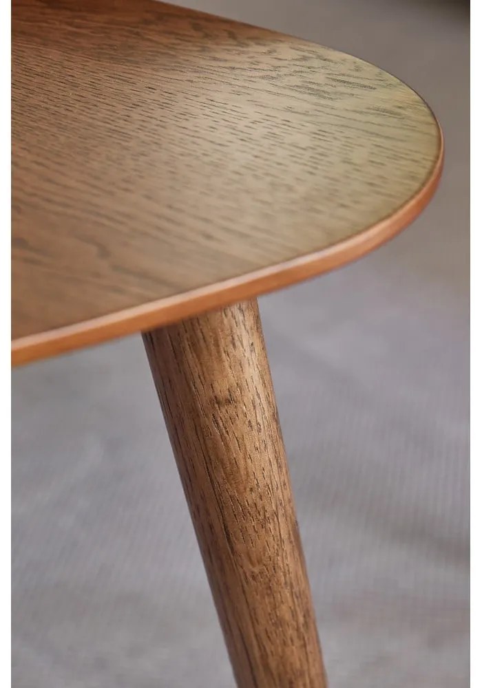 Hnedé konferenčné stolíky v súprave 2 ks v dekore duba 70x100 cm Adda – Unique Furniture