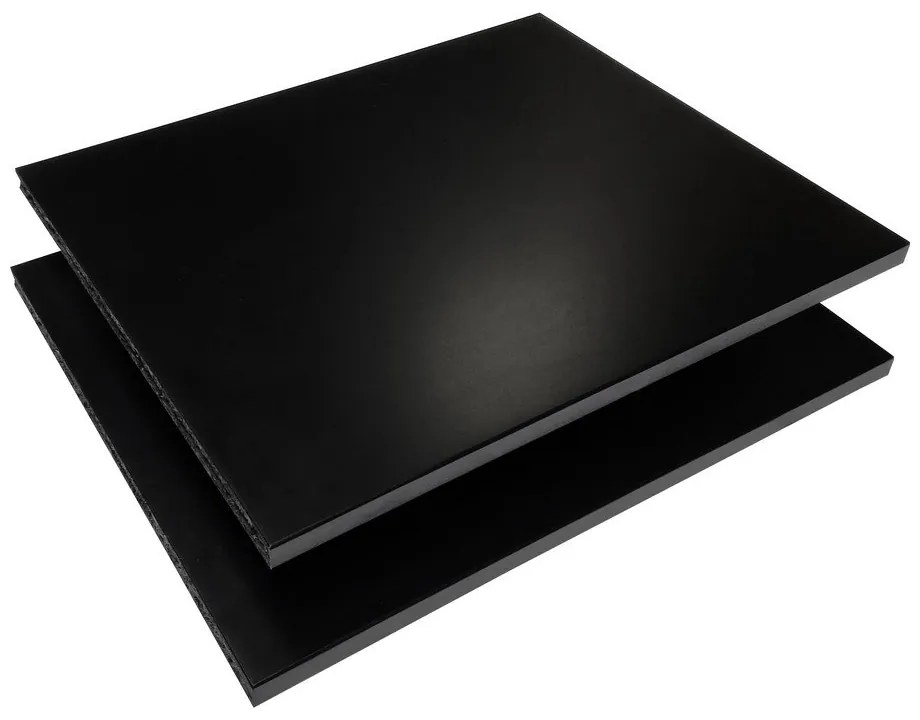 Čierne police pre modulárny policový systém 2 ks 32x27 cm Mistral Kubus - Hammel Furniture