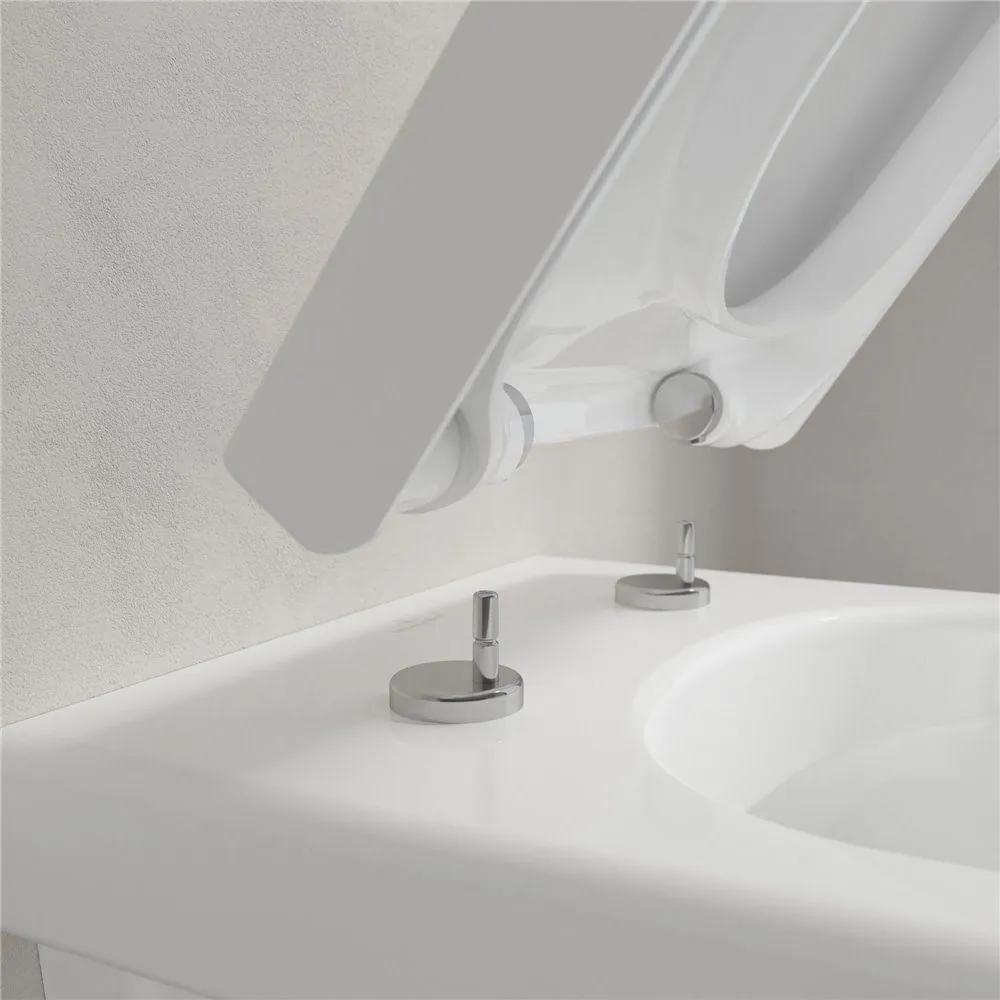 VILLEROY &amp; BOCH Architectura Compact WC sedátko s poklopom, s funkciou QuickRelease a Softclosing, biela alpská, 9M66S201