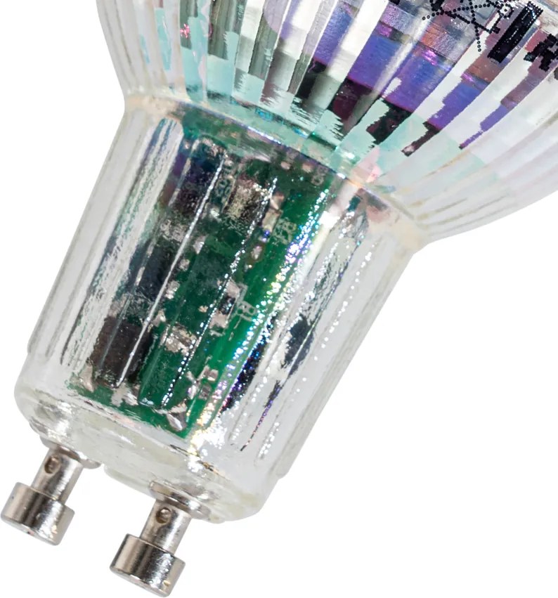 Sada 5 inteligentných GU10 50mm LED žiaroviek čírych 4,7W 345 lm 2200-4000K