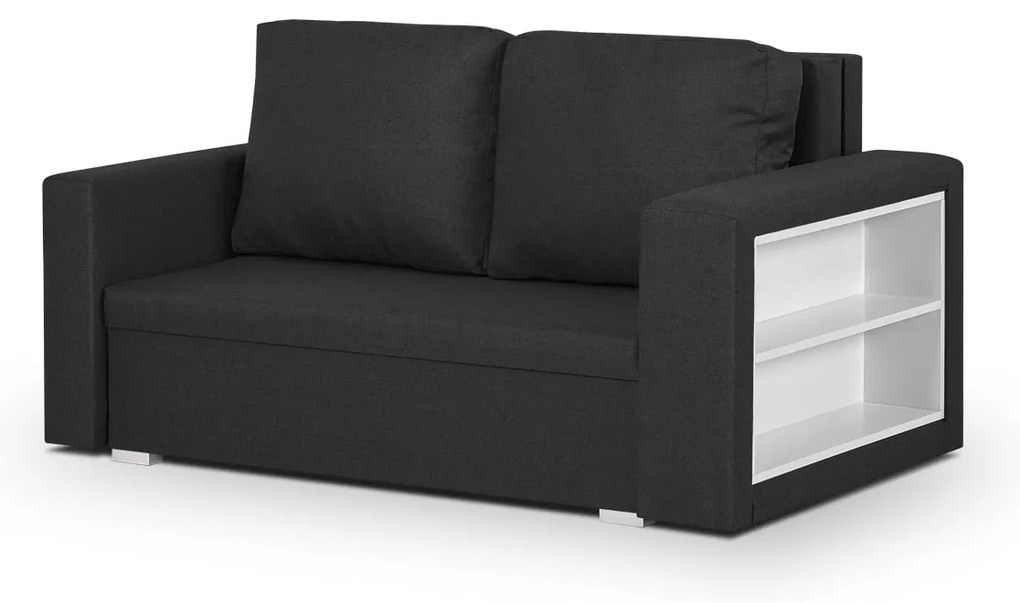 Pohovka pre 2 osoby s funkciou spania DOLAR 1 Grafit