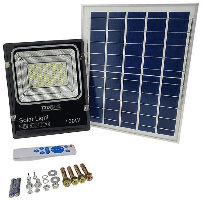 Solárne svietidlo s mikrovlnným senzorom 100W TR 367