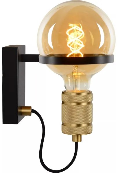 Lucide 30271/01/30 - Nástenná lampa OTTELIEN 1xE27/60W/230V čierna