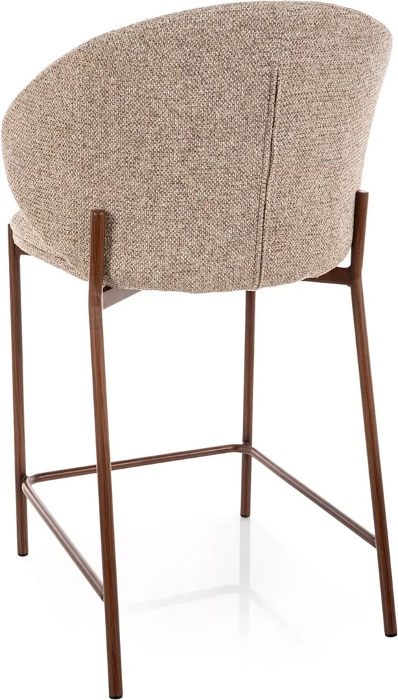 Barová stolička KIOTO, orech/béžová