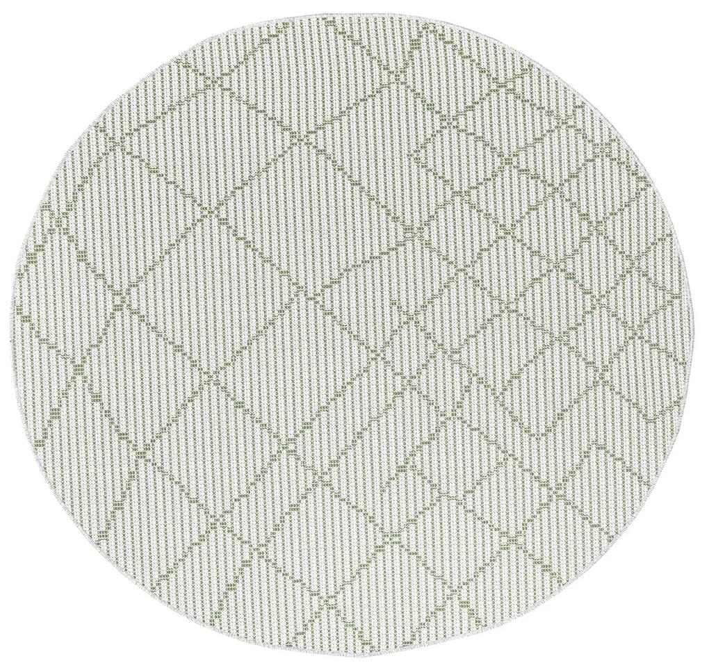 Dekorstudio Šnúrkový okrúhly koberec PALM 3526 - zelený Priemer koberca: 120cm
