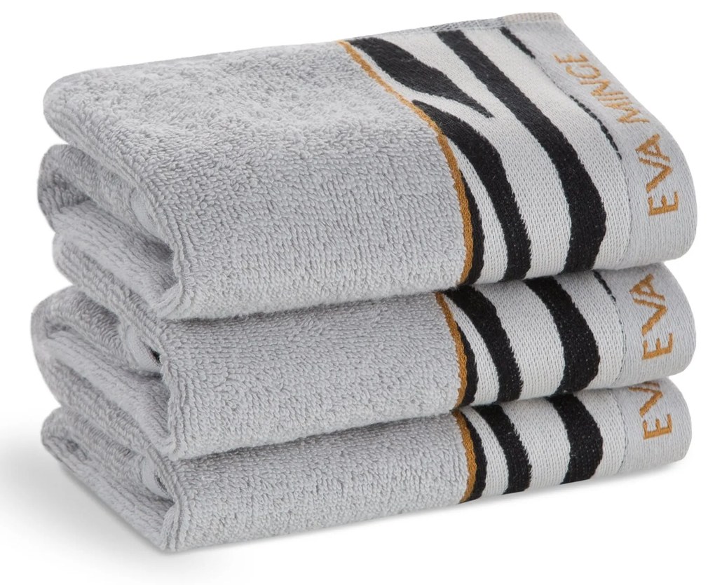 BAVLNENÝ UTERÁK EVA MINGE22 30X50 CM STRIEBORNÁ