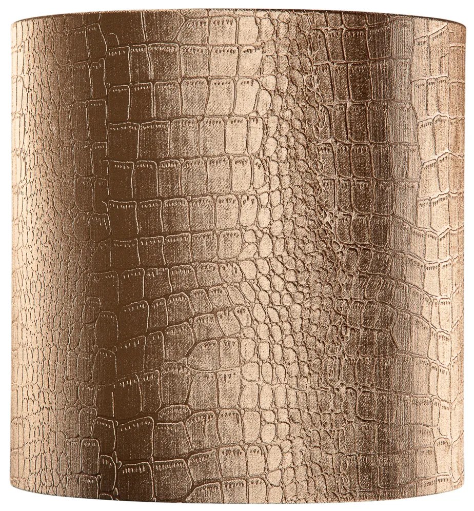 Zamatový tienidlo s dizajnom krokodílej kože a zlatým vnútorným povrchom 40/40/40