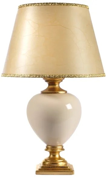 ONLI - Stolná lampa AMADEUS 1xE27/15W/230V 72 cm béžová/zlatá