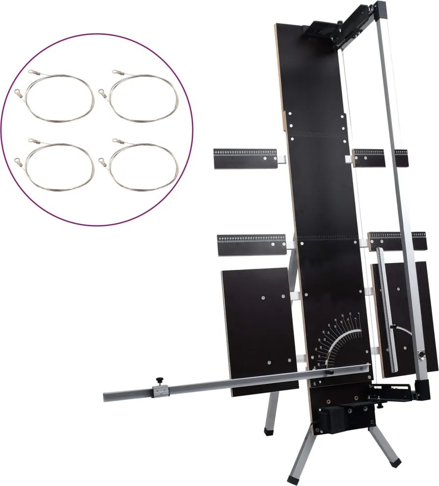 vidaXL Rezačka polystyrénu s hliníkovými nohami 200 W