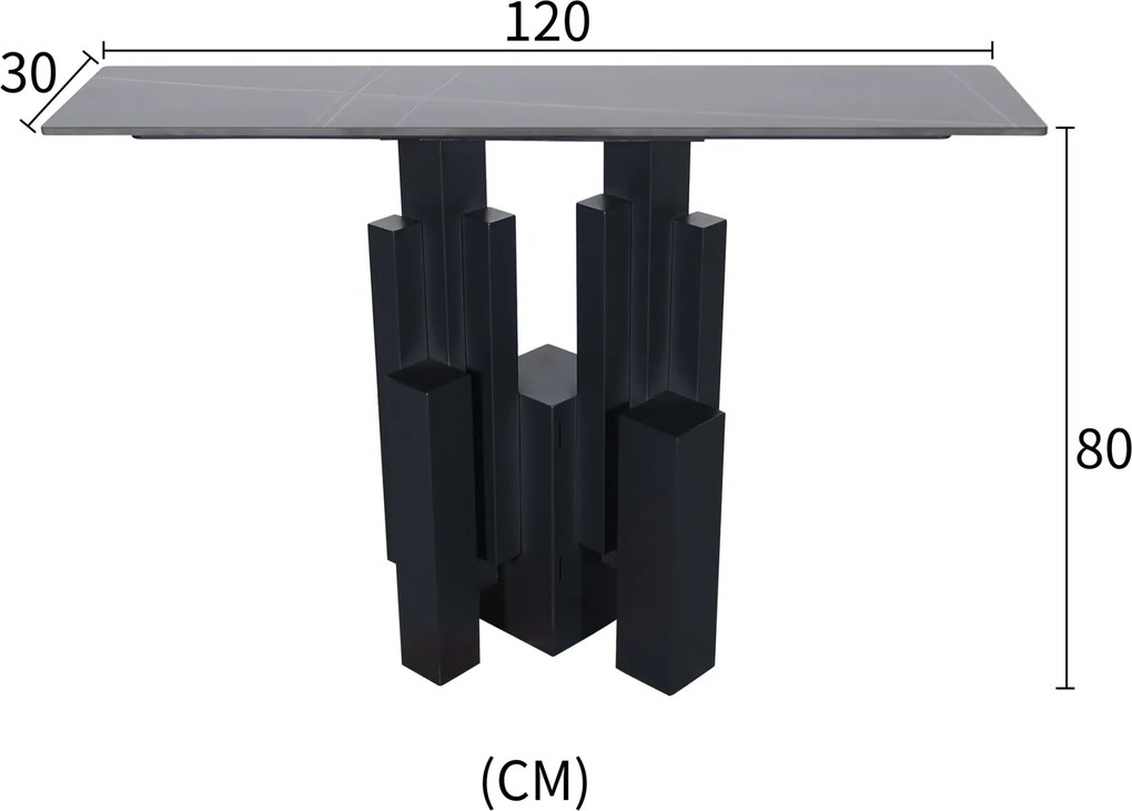 Konzolový stôl Modig 120 cm čierny