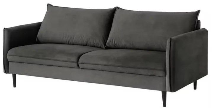 Tmavosivá zamatová pohovka 203 cm Juli – Ropez