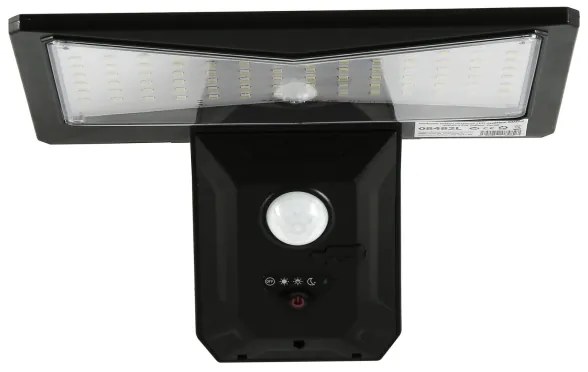 Immax 08482L-LED Solárne nástenné svietidlo so senzorom LED/2,6W/5,5V IP65 čierna