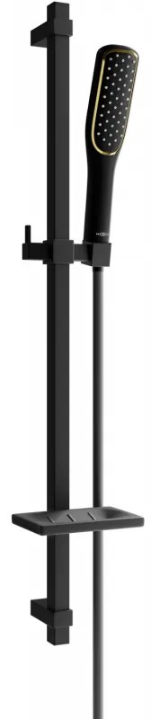 Mexen sprchový set DQ47, čierna/zlatá, 785494581-75