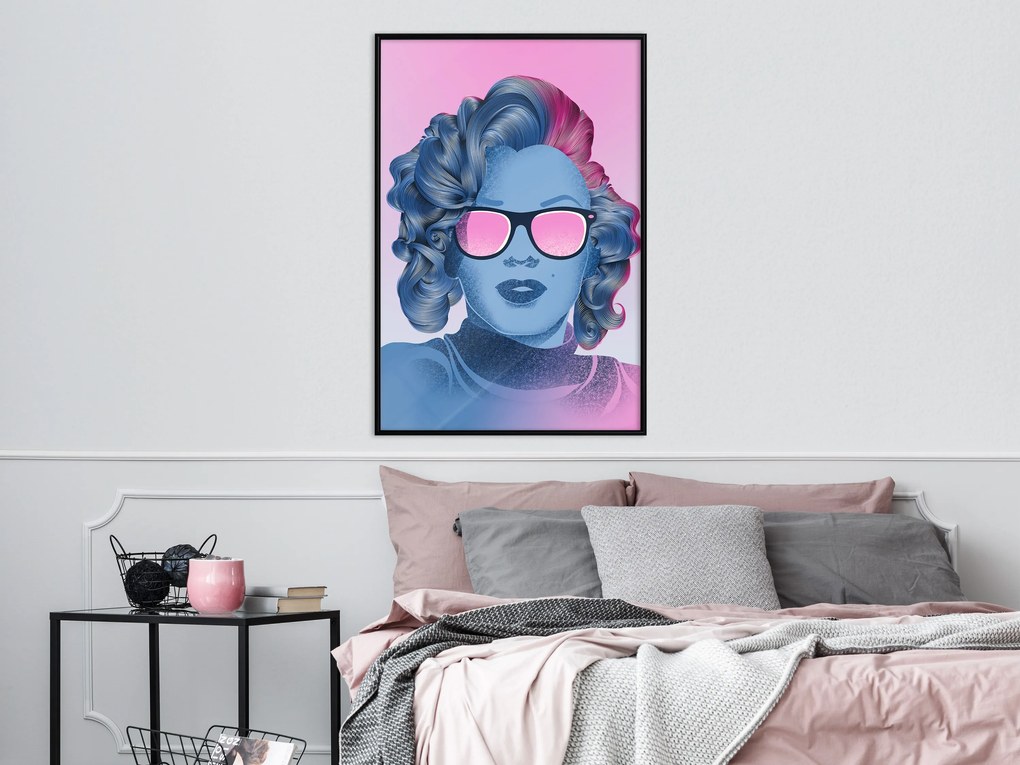 Artgeist Plagát - Norma Jeane [Poster] Veľkosť: 40x60, Verzia: Zlatý rám s passe-partout