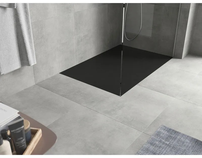 Mexen Hugo, SMC obdĺžniková sprchová vanička 120 x 90 cm, čierna matná, 42709012
