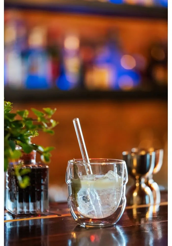 Súprava 2 dvojstenných pohárov Vialli Design Sferico, 250 ml