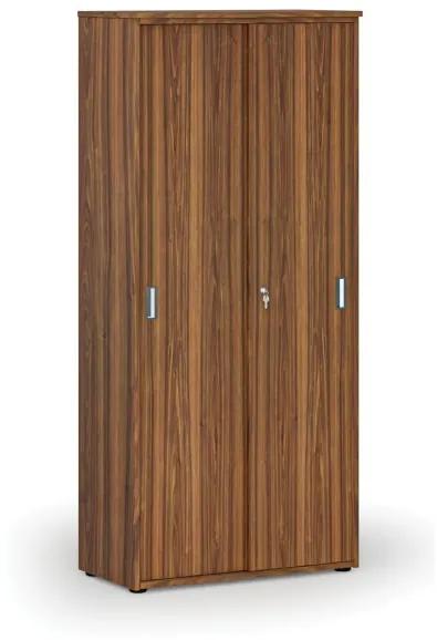 Skriňa so zasúvacími dverami PRIMO WOOD, 1781 x 800 x 420 mm, orech