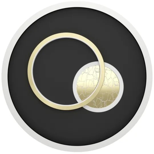 Eglo 901244 - LED Stropné svietidlo TIRIOLO 1xLED/14W/230V+1xLED/8,5W čierna/zlatá