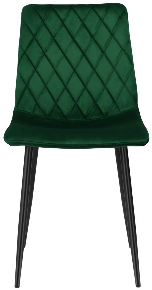 Čalúnená stolička DEXTER zamat zelená