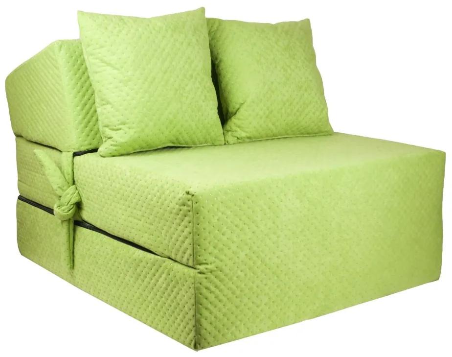 FI Skladací matrac štruktúrovaný Farba: Zelená