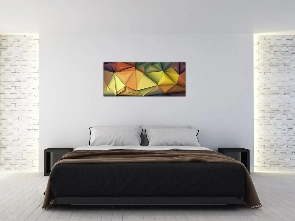 Obraz - Polygonálna 3D abstrakcia (120x50 cm)