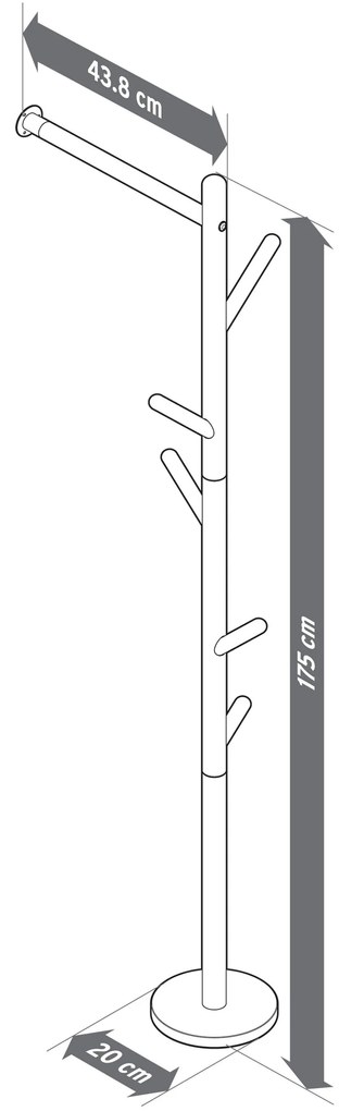 Stojany na oblečenie na upevnenie na stenu