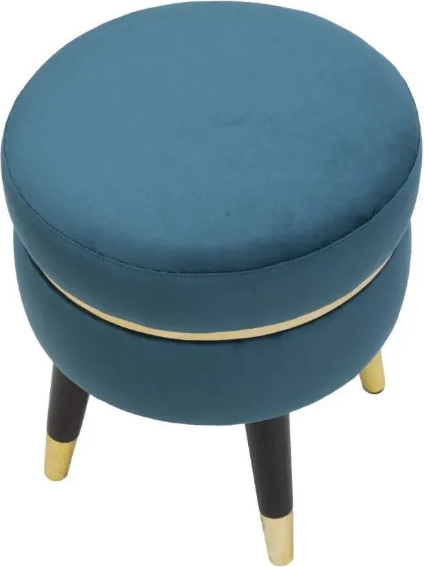 Taburet PARIS 35 cm tyrkysový