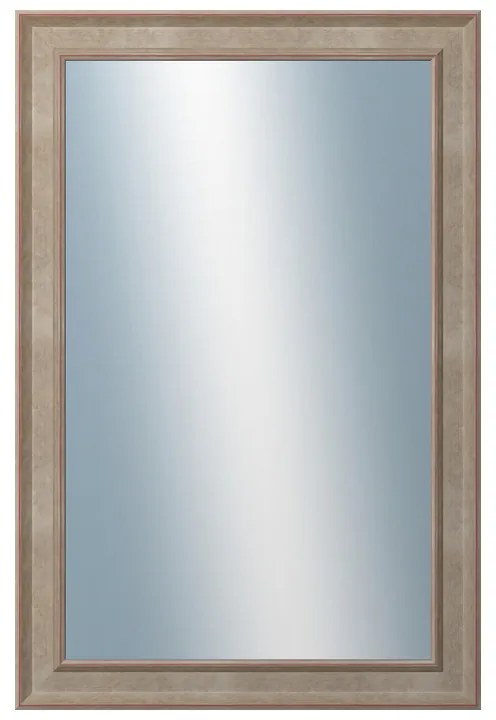 DANTIK - Zrkadlo v rámu, rozmer s rámom 40x60 cm z lišty TOOTH malá strieborná (3162)