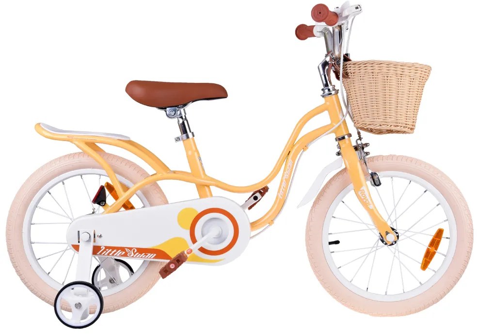 Detský bicykel 16" Little Swan RoyalBaby RB16-18 (RO0170) - marhuľový