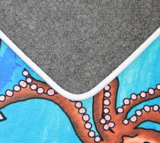 BO-MA, Protišmykový kusový koberec Sea world, 110x160, modrá, detská izba