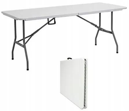 Sammer Cateringový rozkladací stôl v bielej farbe 180 x 74 x 73,5 cm SC-180