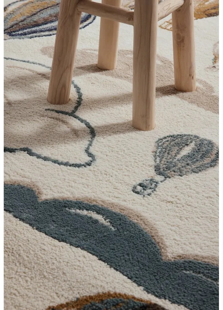 Krémový detský koberec 120x170 cm Hot Air Balloon – Hanse Home