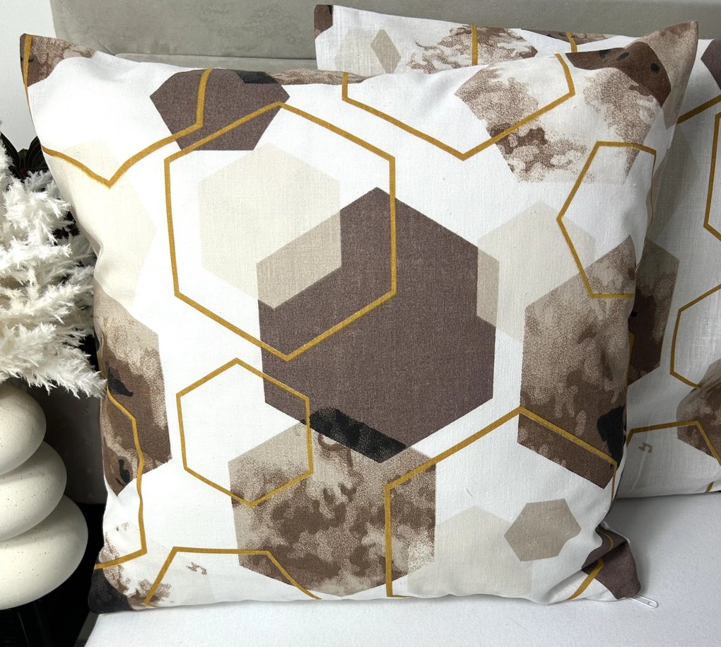 INTERMEDIC SK Posteľná obliečka Graphite Brown na vankúšik 40x40cm