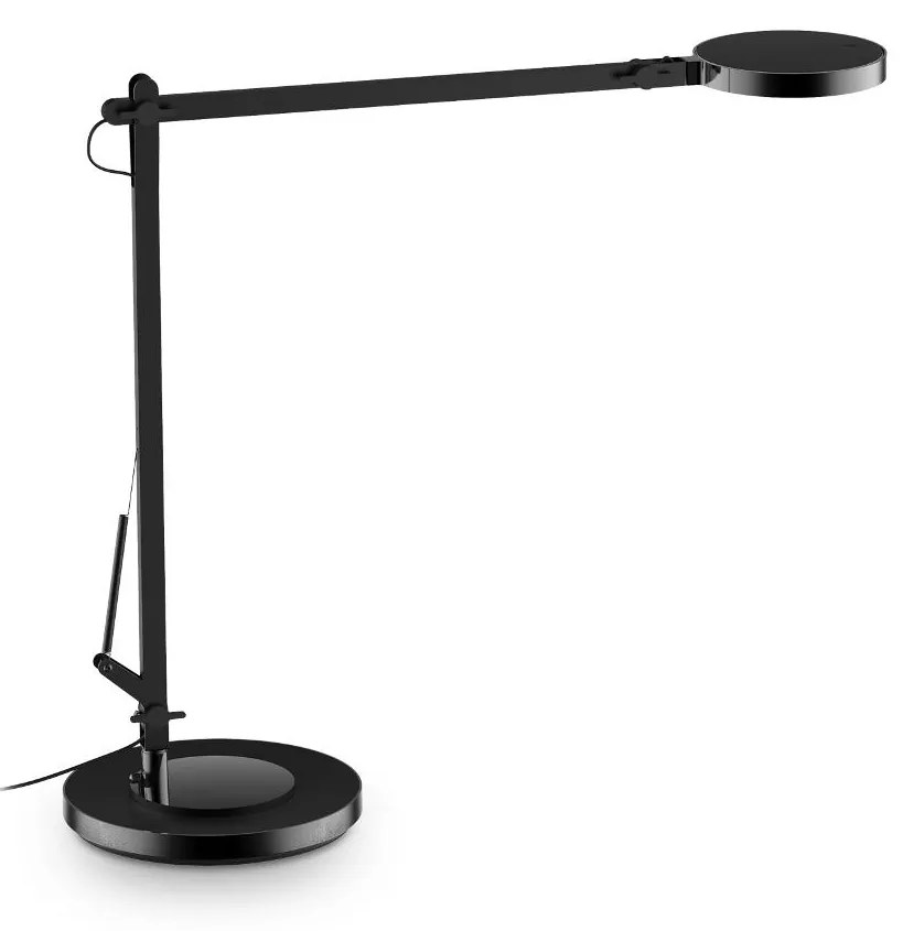 IDEAL LUX LED stolná lampa FUTURA, čierna