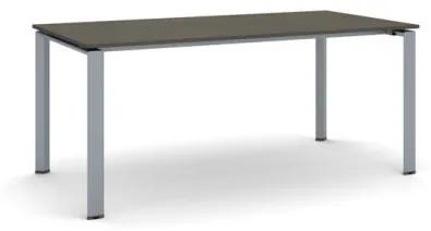 Rokovací stôl INFINITY so sivostriebornou podnožou 1800 x 900 x 750 mm, wenge