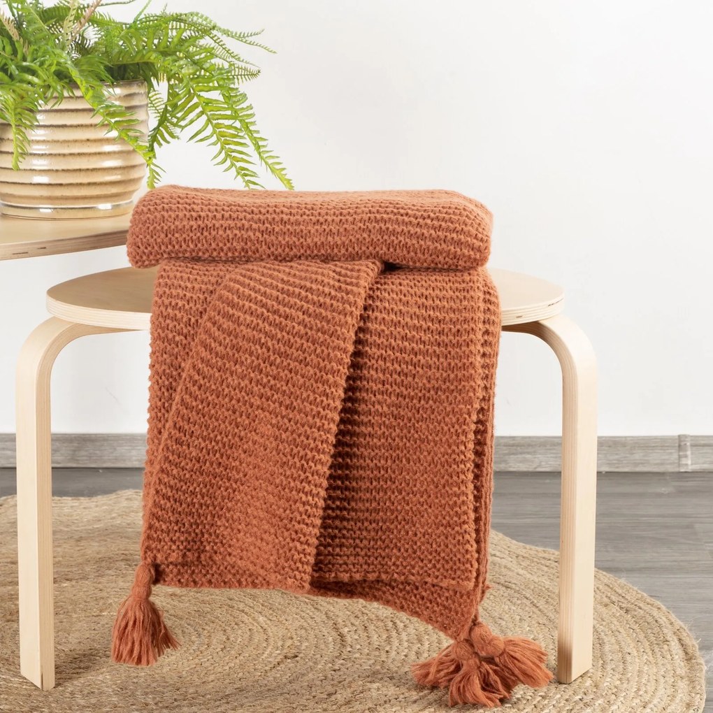 DEKA PLED 1 130X170 CM TEHLOVÁ