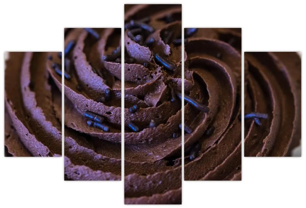 Obraz - Čokoládový Cupcake (150x105 cm)